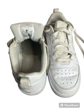Nike Kids White Low-Top Leather Sneakers